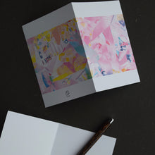 Poolhouse by Rie Una: 3 Notecards