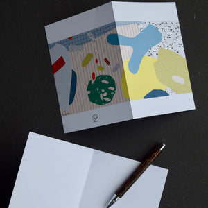 Grid Love by Paula Weise: 3 Notecards
